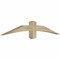 Ekena Millwork Bellingham Rough Sawn Timber Gable Bracket, Douglas Fir, 60"W x 10"H x 4"D x 4"F, 4/12 Pitch GBW060X10X0404BEL00RDF - alternate 3